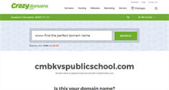 Desktop Screenshot of cmbkvspublicschool.com